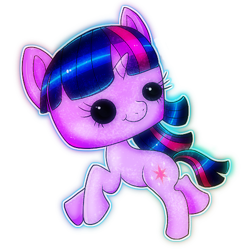 Size: 500x500 | Tagged: safe, artist:ii-art, derpibooru import, twilight sparkle, chibi, cupcake pony, cute, funko, parody, solo, toy