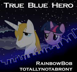 Size: 920x869 | Tagged: safe, artist:totallynotabronyfim, derpibooru import, prince blueblood, twilight sparkle, cover art