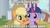 Size: 853x480 | Tagged: safe, edit, edited screencap, screencap, applejack, twilight sparkle, earth pony, pony, the crystal empire, duo, hoof around neck, image macro