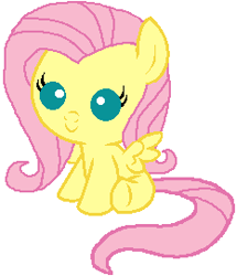 Size: 233x271 | Tagged: safe, artist:bronynel, fluttershy, pegasus, pony, baby, baby pony, babyshy, base used, cute, solo