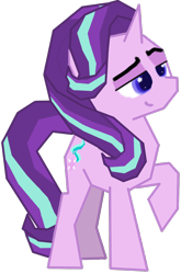 Size: 1024x1550 | Tagged: safe, starlight glimmer, pony, unicorn, concept art, female, low poly, mare, simple background, solo, transparent background