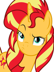 Size: 5728x7627 | Tagged: dead source, safe, artist:digimonlover101, sunset shimmer, pony, unicorn, better together, equestria girls, forgotten friendship, absurd resolution, female, mare, simple background, solo, transparent background, wrong aspect ratio