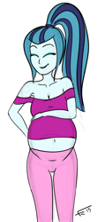 Size: 770x1623 | Tagged: safe, sonata dusk, equestria girls, belly, big belly, pregnant, pregnant equestria girls, solo