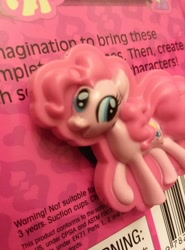 Size: 949x1280 | Tagged: safe, pinkie pie, earth pony, pony, female, mare, merchandise, pink coat, solo, stuck on stories