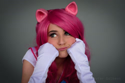 Size: 2048x1356 | Tagged: safe, artist:breakingreflections, pinkie pie, human, clothes, cosplay, crossover, evening gloves, irl, irl human, photo, sailor moon, sailor scout, solo