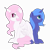 Size: 5700x5700 | Tagged: safe, artist:kurochhi, princess celestia, princess luna, alicorn, pony, absurd resolution, cewestia, cute, cutelestia, filly, lunabetes, simple background, sitting, transparent background, woona