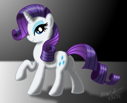 Size: 1024x833 | Tagged: safe, artist:aleximusprime, rarity, pony, unicorn, female, horn, mare, solo, white coat