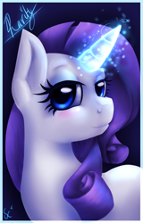 Size: 1283x2007 | Tagged: safe, artist:sparkingcomet, rarity, pony, unicorn, female, horn, mare, solo, white coat