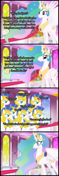 Size: 800x2370 | Tagged: safe, princess celestia, alicorn, pony, the cutie map, comic, royal guard, silly