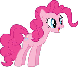 Size: 7015x5994 | Tagged: safe, artist:geometrymathalgebra, pinkie pie, earth pony, pony, absurd resolution, simple background, solo, transparent background, vector