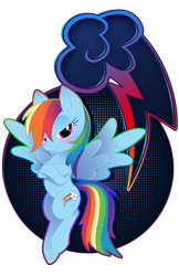 Size: 518x800 | Tagged: safe, artist:rugissang, derpibooru import, rainbow dash, pegasus, pony, female, mare, simple background, solo, transparent background