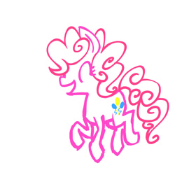 Size: 800x800 | Tagged: safe, artist:kacheechu, pinkie pie, earth pony, pony, female, mare, simple background, solo, white background