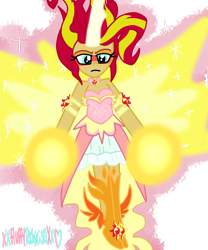 Size: 1024x1229 | Tagged: safe, artist:xxfluffypachirisuxx, sunset shimmer, equestria girls, friendship games, clothes, daydream shimmer, simple background, solo, transparent background