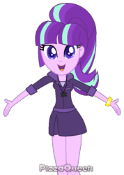 Size: 617x868 | Tagged: safe, artist:doroshll, starlight glimmer, equestria girls, clothes, equal sign, jewelry, necklace, s5 starlight, simple background, skirt, solo, transparent background