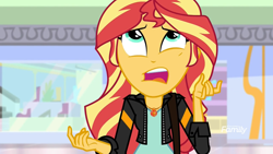 Size: 1920x1080 | Tagged: safe, screencap, sunset shimmer, equestria girls, mirror magic, spoiler:eqg specials, discovery family logo, geode of empathy, solo