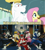 Size: 640x717 | Tagged: safe, bulk biceps, fluttershy, pegasus, pony, black ranger, blonde, blonde mane, blonde tail, blue eyes, blue ranger, curtain, dragon ranger, ear piercing, exploitable meme, female, green ranger, kyouryuu sentai zyuranger, looking to side, looking to the right, male, mammoth ranger, mare, meme, mighty morphin power rangers, open mouth, piercing, pink mane, pink ranger, pink tail, power rangers, pteraranger, red eyes, red ranger, replacement meme, smiling, spread wings, stallion, super sentai, text, tiger ranger, tricera ranger, tyranno ranger, white coat, wings, yellow coat, yellow ranger