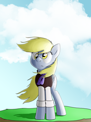 Size: 1280x1707 | Tagged: safe, artist:thealjavis, derpy hooves, pegasus, pony, clothes, female, mare, solo