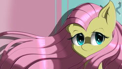 Size: 3840x2160 | Tagged: safe, artist:suziouwabami, fluttershy, pegasus, pony, female, mare, solo, wallpaper