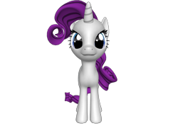 Size: 1200x900 | Tagged: safe, rarity, pony, unicorn, 3d, female, looking at you, mare, ponylumen, solo