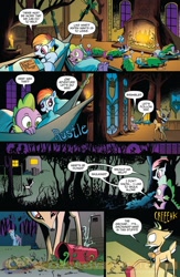 Size: 900x1384 | Tagged: safe, derpibooru import, idw, bramble, rainbow dash, spike, dragon, pegasus, pony, spoiler:comic, daring do and the secret of the high cholesterol test, feet, idw advertisement