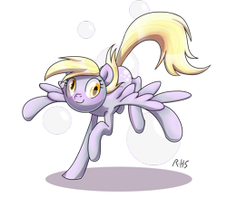 Size: 900x823 | Tagged: safe, artist:14dreamer, derpy hooves, pegasus, pony, bubble, female, mare, simple background, solo, transparent background