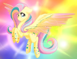 Size: 1280x985 | Tagged: safe, artist:arcadianphoenix, fluttershy, pegasus, pony, female, mare, rainbow power, solo