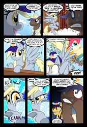 Size: 1024x1497 | Tagged: safe, artist:kazziepones, artist:zaron, derpy hooves, oc, pegasus, pony, comic:lonely hooves, female, mare