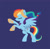 Size: 709x698 | Tagged: safe, artist:tikalie-wolf, derpibooru import, rainbow dash, pegasus, pony, clothes, dress, gala dress