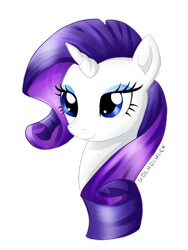 Size: 1024x1365 | Tagged: safe, artist:gocholudek, rarity, pony, unicorn, bust, portrait, solo