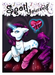 Size: 939x1280 | Tagged: safe, artist:xsquidpukex, rarity, pony, unicorn, clothes, heart, magic, socks, solo