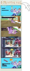 Size: 1024x2416 | Tagged: safe, artist:kaijeno, princess celestia, spike, twilight sparkle, oc, oc:leadystar, alicorn, dragon, pony, unicorn, comic, explosion, female, magic, male, mare