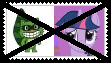 Size: 112x64 | Tagged: safe, artist:soramario77, derpibooru import, twilight sparkle, anti-shipping, deviantart, deviantart stamp, happy tree friends, lifty, stamp