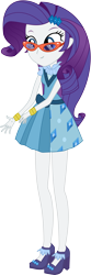 Size: 1600x4800 | Tagged: safe, artist:anonimowybrony, rarity, equestria girls, friendship games, .svg available, absurd resolution, clothes, female, glasses, high heels, inkscape, school spirit, simple background, solo, transparent background, vector