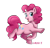 Size: 688x655 | Tagged: safe, artist:creepynurse, pinkie pie, earth pony, pony, female, mare, pink coat, pink mane, simple background, solo, transparent background