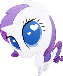 Size: 3650x4393 | Tagged: safe, artist:emkay-mlp, rarity, pony, unicorn, heart eyes, perspective, simple background, solo, transparent background, vector, wingding eyes