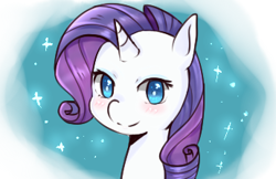 Size: 345x224 | Tagged: safe, artist:shouyu musume, rarity, pony, unicorn, lowres, pixiv, solo