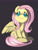 Size: 1280x1703 | Tagged: safe, artist:ende26, fluttershy, pegasus, pony, looking up, sitting, smiling, solo