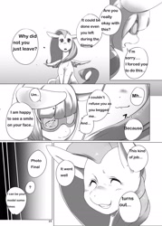 Size: 2221x3107 | Tagged: safe, artist:kolgha, artist:koruga, fluttershy, photo finish, pegasus, pony, comic:comic hoof vol.1, comic, doujin, explicit source, japanese, monochrome, translation