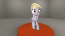 Size: 640x360 | Tagged: safe, artist:fillerartist, derpy hooves, pegasus, pony, 3d, 60 fps, animated, female, gif, mare, solo, source filmmaker, test, walk cycle, walking