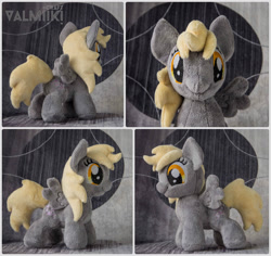 Size: 1400x1319 | Tagged: safe, artist:valmiiki, derpy hooves, filly, filly derpy, irl, photo, plushie, solo