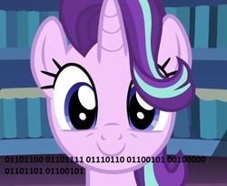 Size: 660x538 | Tagged: safe, edit, edited screencap, screencap, starlight glimmer, pony, uncommon bond, binary, cute