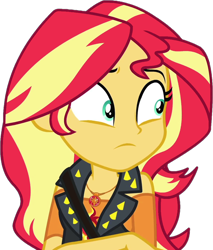 Size: 874x1024 | Tagged: safe, artist:thebarsection, sunset shimmer, better together, equestria girls, clothes, female, geode of empathy, shoulder bag, simple background, solo, transparent background