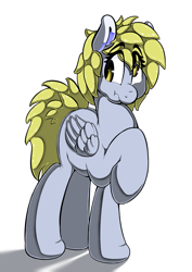 Size: 905x1280 | Tagged: safe, artist:theobrobine, derpy hooves, pegasus, pony, derp, female, mare, scrunchy face, solo