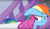 Size: 1608x932 | Tagged: safe, derpibooru import, screencap, rainbow dash, rarity, pegasus, pony, unicorn, the end in friend, annoyed, boots, female, glitter boots, lip bite, mare, scowl, shoes