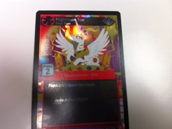 Size: 2592x1936 | Tagged: safe, nightmare star, princess celestia, alicorn, pony, absolute discord, card, ccg, enterplay, mlp trading card game