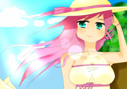 Size: 2674x1875 | Tagged: safe, artist:mitsunyandesu, fluttershy, human, humanized, solo