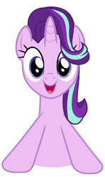 Size: 7000x11800 | Tagged: safe, artist:tardifice, starlight glimmer, pony, unicorn, uncommon bond, absurd resolution, cropped, cute, excited, glimmerbetes, horn, open mouth, smiling, vector