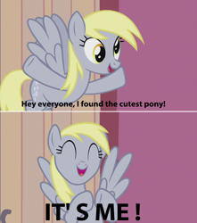 Size: 1920x2168 | Tagged: safe, edit, edited screencap, screencap, derpy hooves, pegasus, pony, slice of life (episode), cute, derpabetes, female, mare, screencap comic, solo