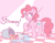 Size: 6600x5100 | Tagged: safe, artist:megaherts, pinkie pie, earth pony, pony, absurd resolution, cleaning, mop, solo, spaghetti