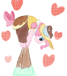 Size: 772x872 | Tagged: safe, artist:tanmansmantan, chancellor puddinghead, pinkie pie, earth pony, pony, ice cream, ice cream cone, ruff (clothing), solo